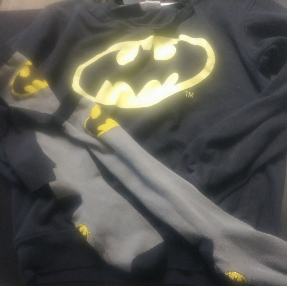 Batman sweatshirt and socks
